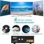CKL HDMI KVM Switch 2 Port Dual Monitor Extended Display, USB KVM Switch HDMI 2 in 2 Out with Audio Microphone Output and USB 2.0 Hub, PC Monitor Keyboard Mouse Switcher 4K@30MHz CKL-922HUA