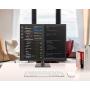 Bestand Premium Dual Monitor Stand - Dual Monitor Mount for LED LCD,Up to 17-27 Screen,Aluminum (Gray)