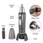 Fancii Professional Nose & Ear Hair Trimmer with LED Light, Water Resistant, Stainless Steel Blades, and Battery Power