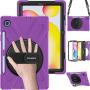 BRAECN Galaxy Tab S6 Lite 10.4 Case, SM-P610 Case, Rugged Protective Kids Friendly Case with Kickstand, Shoulder Strap, Hand Strap, S Pen Holder for Samsung Galaxy Tab S6 Lite 10.4” 2020 Model-Purple