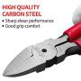 stedi 6 Inch Wire Cutter, Precision Flush Cutters Side Pliers, PVC Non-Slip Handle Diagonal Cutting Pliers, Suitable for Trimming Plastic Products, Soft Copper Wire