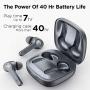 Wireless Earbuds, Upgraded Boltune Bluetooth V5.2 in-Ear Stereo Wireless Headphones USB-C Quick Charge Bluetooth Earbuds IPX8 40Hours Play Time-Grey