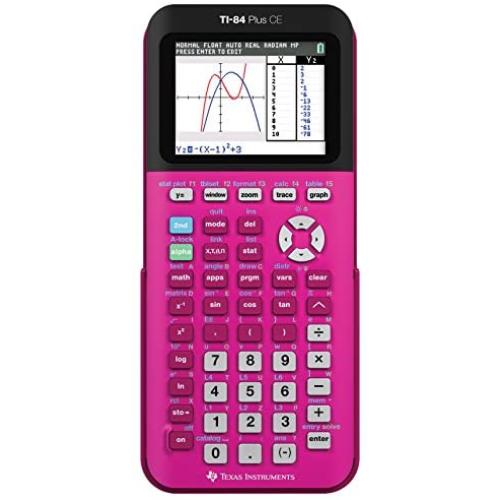 Texas Instruments TI-84 Plus CE Color Graphing Calculator, Positively Pink
