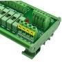 Electronics-Salon DIN Rail Mount 10 Position Power Distribution Fuse Module Board, for AC/DC 5~48V
