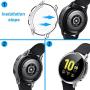 2 Pack Screen Protector Case for Samsung Galaxy Active 2 40mm, All-Around TPU Anti-Scratch Flexible Case Soft Protective Bumper Cover for Samsung Galaxy Watch Active 2. Clear (40mm)