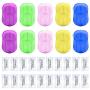 RUTICH 10 Boxes Mini Portable Travel Soap Paper Sheets with 20 Pcs Mini Compressed Towels Disposable Cleaning Hand Face Washing Paper Soap Set for Indoor Outdoor
