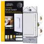 GE myTouchSmart WiFi Smart Light Switch, No Hub Required, Works with Alexa, Google Assistant, 2.4GHz Single Pole/3-Way Ready, Neutral Wire Required, Preset/Custom Programs, 40792, White/Light Almond