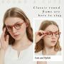JiSoo Blue Light Reading Glasses Women 2.5 Trendy,Stylish Blue Light Readers 2.5, Computer Reading Glasses Blue Light Blocking, Tortoise