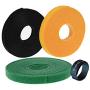 Oldhill Fastening Tapes Hook and Loop Reusable Straps Wires Cords Cable Ties - 1/2'' Width, 15 x 3 Rolls (Black, Green, Yellow)