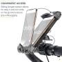 Delta Stroller Mobile Phone Holder – Universally Compatible Stroller Phone Mount for iPhone, Android Phones and Cases – Secure Mounting, 360° Rotation, Also for Bike, Boat, Golf and Grocery Cart
