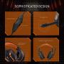 Kikc PS4 Gaming Headset with Mic for Xbox One, Nintendo Switch, Mobile Phone, iPad, PC and Notebook, Controllable Volume Gaming Headphones with Soft Earmuffs