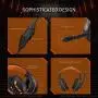 Kikc PS4 Gaming Headset with Mic for Xbox One, Nintendo Switch, Mobile Phone, iPad, PC and Notebook, Controllable Volume Gaming Headphones with Soft Earmuffs