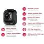 PAPAGO Car Dash Camera GoSafe 535 Super HD Dash Cam 1296P Car DVR, Car Cam, Night Vision,Free 8GB Micro SD Card GS5358G, Black