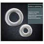 1/2'' Flat Finish Washer, 304 Stainless (50 pcs) Choose Size, by ROSTEO