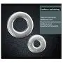 1/2'' Flat Finish Washer, 304 Stainless (50 pcs) Choose Size, by ROSTEO