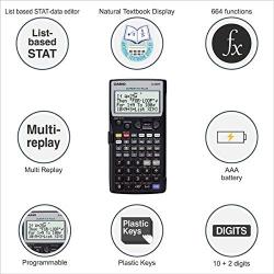 Casio Super Fx Plus Fx-5800p Programmable Scientific Calculator with 4-line Natural Textbook Display Multi Replay Function with 28500 Bytes 128 Built in Formulas 40 Scientific Constants Matrix Calculation Limited Edition