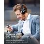 Hybrid Active Noise Cancelling Headphones, VANKYO C751 Over Ear Wireless Bluetooth Headphones with CVC 8.0 Mic, Deep Bass, Hi-Fi Sound, 30H Playtime Headset for Adults, TV, Online Class, Home Office