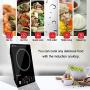 Induction Cooktop, Countertop Burner, 1800W Portable Electric Burner Stove, Timer, Kids Safety Lock, 12 Temperature & Power Setting, Sensor Touch Countertop Burner, Karinear