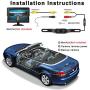 Car Rear View Backup Camera - 9 LEDs License Plate Rearview Camera,Vehicle Waterproof Reversing Camera,120° View Angle Auto Backing Camera for Trucks/SUV/RV/Pickup/Vans