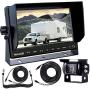 Backup Camera for Trailer, VECLESUS VMST Trailer Backup Camera Kit, 7” Wide Screen, Night Vision, Waterproof, 33ft+ 66ft Extension Cord + Detachable Trailer Connector Kit for Truck RV Camper Trailer