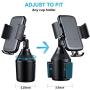 Cup Holder Phone Mount for Car Universal Adjustable Heavy Duty Car Mount for iPhone 11 Pro Max/11 Pro/11/Xs Max/Xr/Xs/7/6 Plus/Galaxy Note 10/Note 10 Plus/Note 9/Note 8/S8/S9/S10/S10 Plus Cup Mount