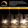 Brightown LED Bulbs 6 Packs 60 Watt Equivalent, Dimmable Edison Light Bulb 6W E26 Base Vintage Led Light Bulb, Amber Bulbs, Daylight White