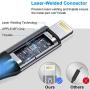 iCrius iPhone Charger Cable, MFi Certified 6ft LED Light Up Visible Flowing Lightning Charger Charging Cord Compatible with iPhone12 Plus/XS/XR/X /8 Plus / 8/7 Plus / 7, iPod Touch More iCrius iPhone Charger Cable, MFi Certified 6ft LED Light Up Visible Flowing Lightning Charger Charging Cord Compatible with iPhone12 Plus/XS/XR/X /8 Plus / 8/7 Plus / 7, iPod Touch More