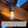 Brightech – Ambience PRO LED S14 Energy Efficient 1 Watt Bulb - 1 Watt – Use to Replace High-Heat, High-Cost Bulbs in Outdoor String Lights – Edison-Inspired Exposed Filaments - 15 Pack