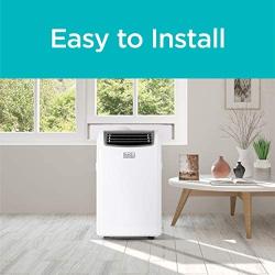 Black + Decker 7,500 BTU Portable Air Conditioner with Heat, 14,000 w, White