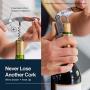 Waiters Corkscrew by HiCoup - Professional Stainless Steel with Pakka Wood Inlay All-in-one Corkscrew, Bottle Opener and Foil Cutter, The Favoured Wine Opener of Sommeliers, Waiters and Bartenders