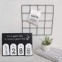 Garneck Card Perpetual Calendar Desktop Hanging Date Cards Decoration Ornament Wall Desktop Calendar for Office Cafe Home Decoration