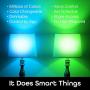 Geeni Prisma 1050 Lumens A21 Wi-Fi Multicolor Light Bulbs (2700K), 4-Pack – Dimmable LED Bulbs, 75-Watt Equivalent – No Hub Required – Works with Amazon Alexa, The Google Assistant