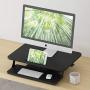 ZHU CHUANG Stand Up Desk Standing Desk Converter Gas Spring Sit Stand Desk Workstation Sit to Stand Desk Riser (Black 2)