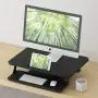 ZHU CHUANG Stand Up Desk Standing Desk Converter Gas Spring Sit Stand Desk Workstation Sit to Stand Desk Riser (Black 2)