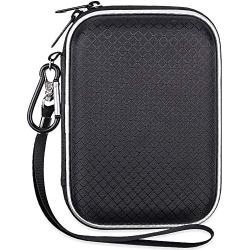 Lacdo Hard Drive Carrying Case for Western Digital WD My Passport Ultra WD Elements SE WD P10 Game Drive Portable External Hard Drive 1TB 2TB 3TB 4TB 5TB USB 3.0 2.5 inch HDD Travel Storage Bag, Black