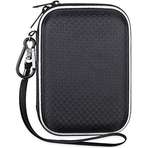 Lacdo Hard Drive Carrying Case for Western Digital WD My Passport Ultra WD Elements SE WD P10 Game Drive Portable External Hard Drive 1TB 2TB 3TB 4TB 5TB USB 3.0 2.5 inch HDD Travel Storage Bag, Black