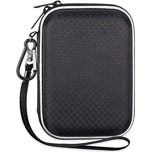 Lacdo Hard Drive Carrying Case for Western Digital WD My Passport Ultra WD Elements SE WD P10 Game Drive Portable External Hard Drive 1TB 2TB 3TB 4TB 5TB USB 3.0 2.5 inch HDD Travel Storage Bag, Black