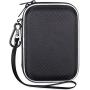 Lacdo Hard Drive Carrying Case for Western Digital WD My Passport Ultra WD Elements SE WD P10 Game Drive Portable External Hard Drive 1TB 2TB 3TB 4TB 5TB USB 3.0 2.5 inch HDD Travel Storage Bag, Black