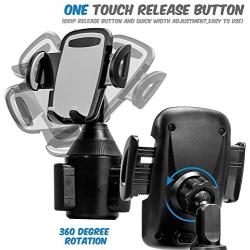 Car Cup Holder Phone Mount Phone Cradle Car Mount for iPhone XR/XS Max/X/8/7 Plus/6s/Samsung Galaxy S10+/Note 9/S8 Plus/S7 Edge (Grey)