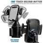 Car Cup Holder Phone Mount Phone Cradle Car Mount for iPhone XR/XS Max/X/8/7 Plus/6s/Samsung Galaxy S10+/Note 9/S8 Plus/S7 Edge (Grey)