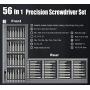 EZARC Precision Screwdriver Set, 57 in 1 Magnetic Driver Bit, Pocket Screwdriver Tool with Aluminum Case Repair Kit for Electronics, Smartphone, Watch, Tablet, PC, MacBook