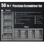 EZARC Precision Screwdriver Set, 57 in 1 Magnetic Driver Bit, Pocket Screwdriver Tool with Aluminum Case Repair Kit for Electronics, Smartphone, Watch, Tablet, PC, MacBook