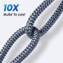 2-Pack iPhone Charger Cable, LISEN MFi Certified Lightning Cable (6ft / 1.8m), Nylon Braided USB Fast Charging Cord Compatible with iPhone 12 Pro Max/11 Pro/X/Xs Max/XR/8 Plus/7/6 Plus/SE, iPad, iPod