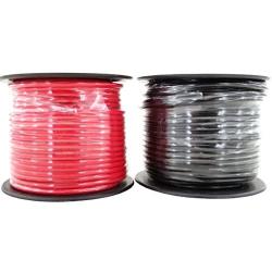 14 Gauge Copper Clad Aluminum CCA Flexible Low Voltage Primary Wire in 100 ft Roll Red Black Combo (200 Feet Total) for Car Audio Video 12 Volt Trailer Harness Wiring (Also Available in 16 Guage)