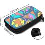Hxuedan Colorful Dinosaur The Data Cable Storage Bag is A Portable and Independent Design SuitableVFor Travelers to Place The Data Cable, Earphone and Electronic Product Data Cable Storage Bag