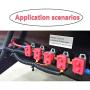 Tnisesm 2 Pcs 10A Automatic Reset Circuit Breaker 125/250VAC 50VDC with Cover for Automotive Marine