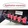Tnisesm 2 Pcs 10A Automatic Reset Circuit Breaker 125/250VAC 50VDC with Cover for Automotive Marine