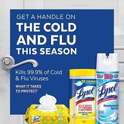 Lysol, Disinfecting Wipes, White, Lemon Lime, 80 Count (Pack of 3), 240 Count