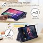 Fintie Folio Case for Samsung Galaxy Tab A 8.0 2019 Without S Pen Model (SM-T290 Wi-Fi, SM-T295 LTE), [Corner Protection] Slim Fit Premium Vegan Leather Stand Cover, Blooming Hibiscus