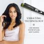 Value Bundle: Vibrastrait PRO 1-inch Vibrating Flat Iron with Travel Case & Travel Size Cloud 9 Shampoo & Conditioner